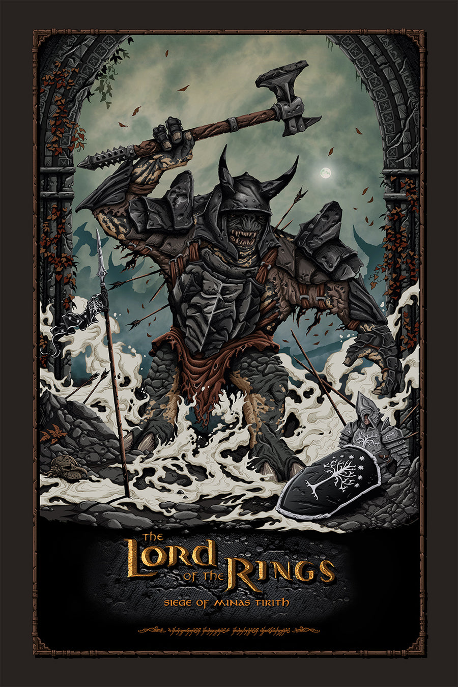 "Siege of Minas Tirith" by Brad Dunlop