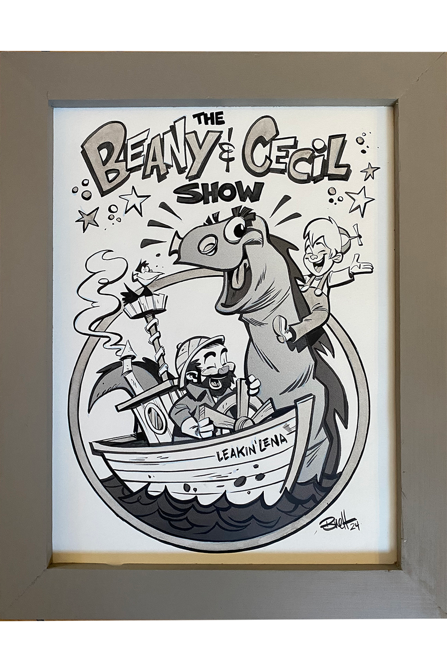"B is for Beany" Original by Brett Parson