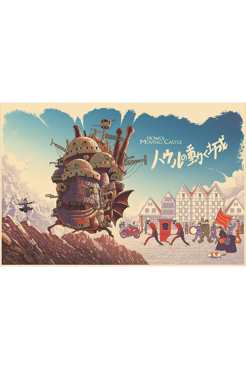 HOWL'S MOVINGCASTLE アクリルアート Studio Ghibli Hayao Miyazaki Howl's Moving Castle Framed Art Clear