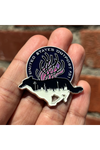 833. "Outpost #31" Purple Pin by Hellraiser Designs