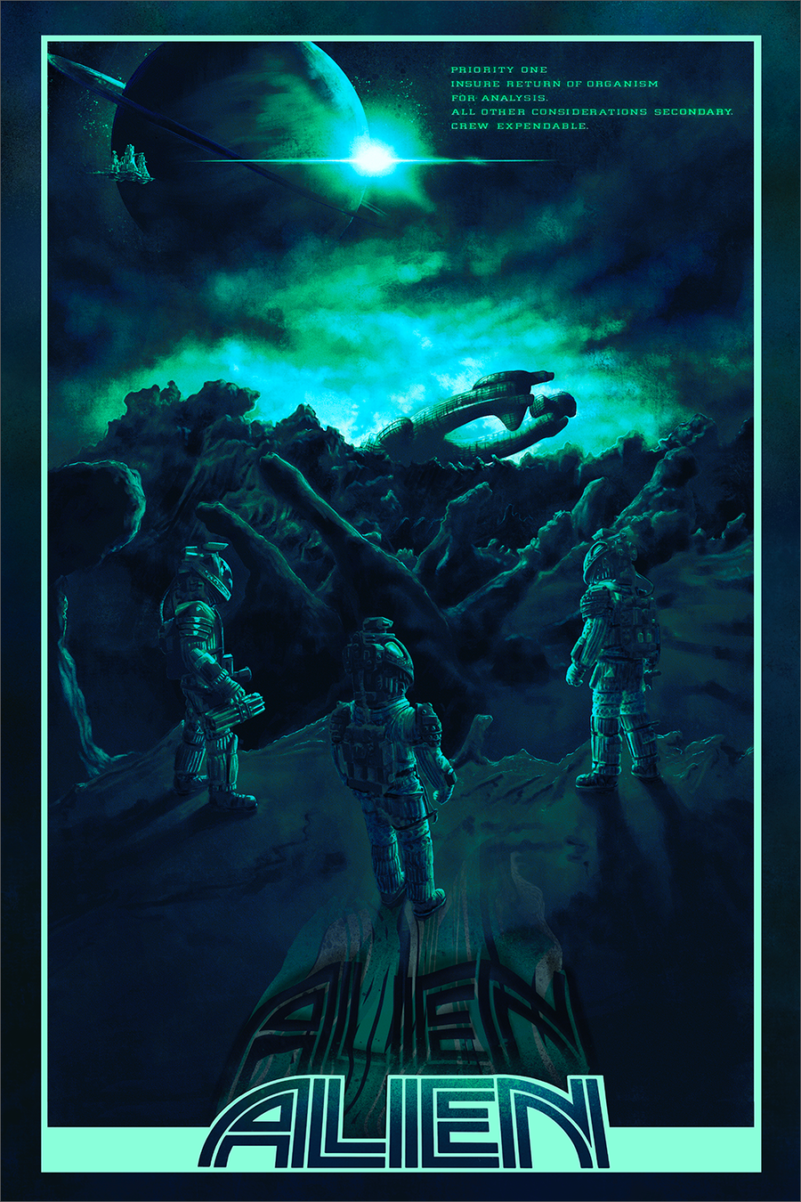 "Come for the mysterious signal, stay for the terror!" by RapscallionArt