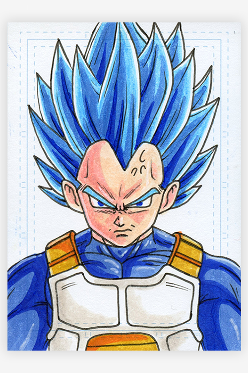 Vegeta SS Blue Evolution by Sam Mayle - Hero Complex Gallery