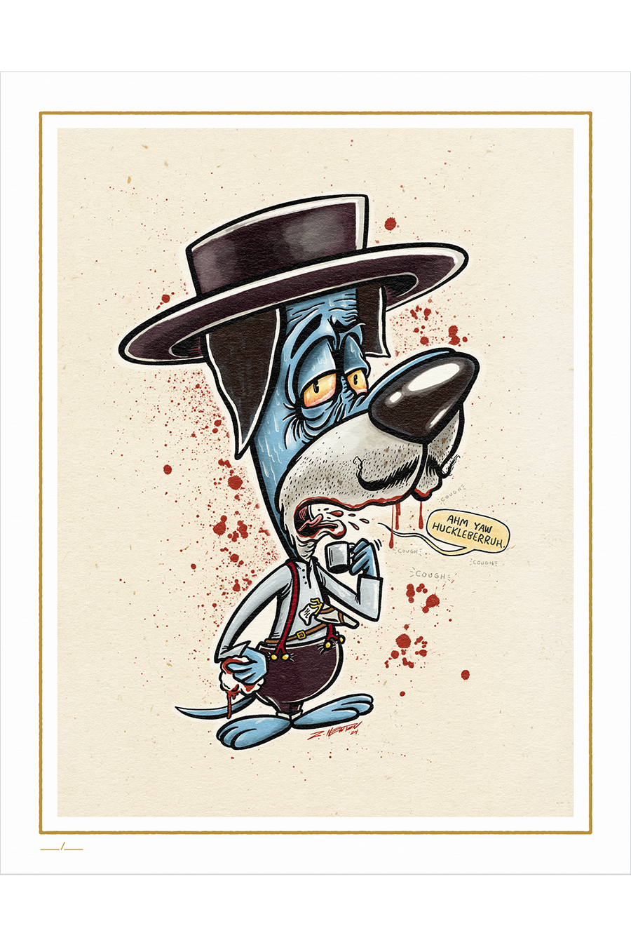 "Ain't Much Huckle Left In Them Berries" by Z. Newton