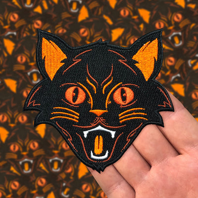 "Orange Halloween Cat" Patch by Matthew Johnson