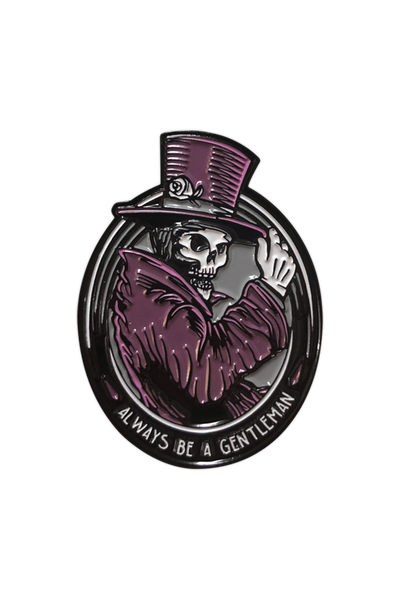 876. "Gentleman Ghost Purple" Pin by Matthew Johnson