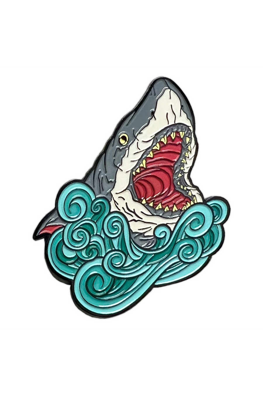 861. "Great White Shark Blue Water" Pin by Matthew Johnson