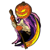 858. "Pumpkin Reaper Standard Yellow Scythe" Pin by Matthew Johnson