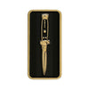 867. "Switchblade Gold" Pin by Matthew Johnson