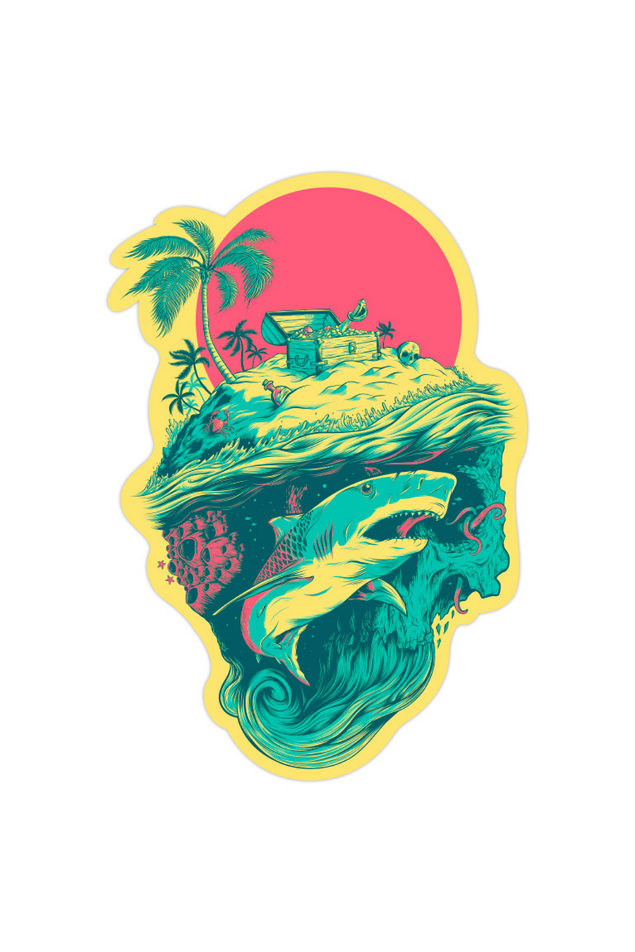 "Secrets of the Deep" Sticker by Matthew Johnson