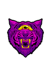 "Ultra Tiger Purple" Sticker by Matthew Johnson