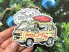 "Surfer Boy Pizza Van” Ornament by Brad Albright