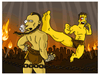 "Kickboxer Simpsonized" by ADN - Hero Complex Gallery
