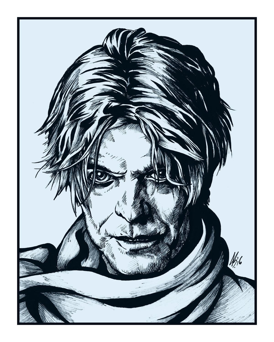 “We Kissed As Though Nothing Could Fall (Bowie, Two)” Variant by Jason Brown - Hero Complex Gallery