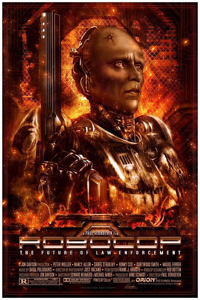 "Robocop" Battle Damage Variant by Casey Callender - Hero Complex Gallery