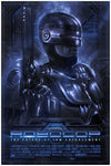 "Robocop" Blue Metal Variant by Casey Callender - Hero Complex Gallery
