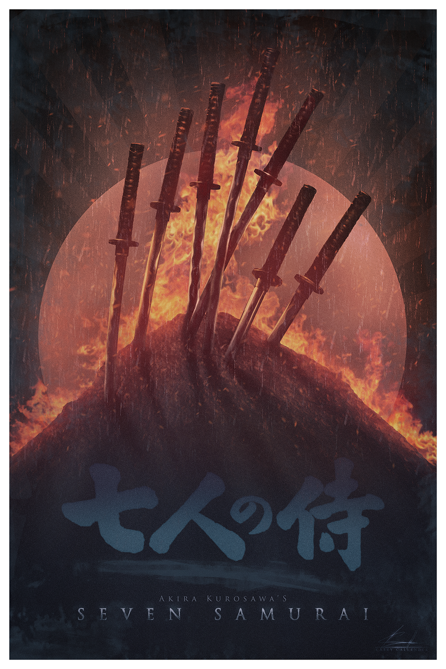 "Seven Samurai" Color Variant by Casey Callender