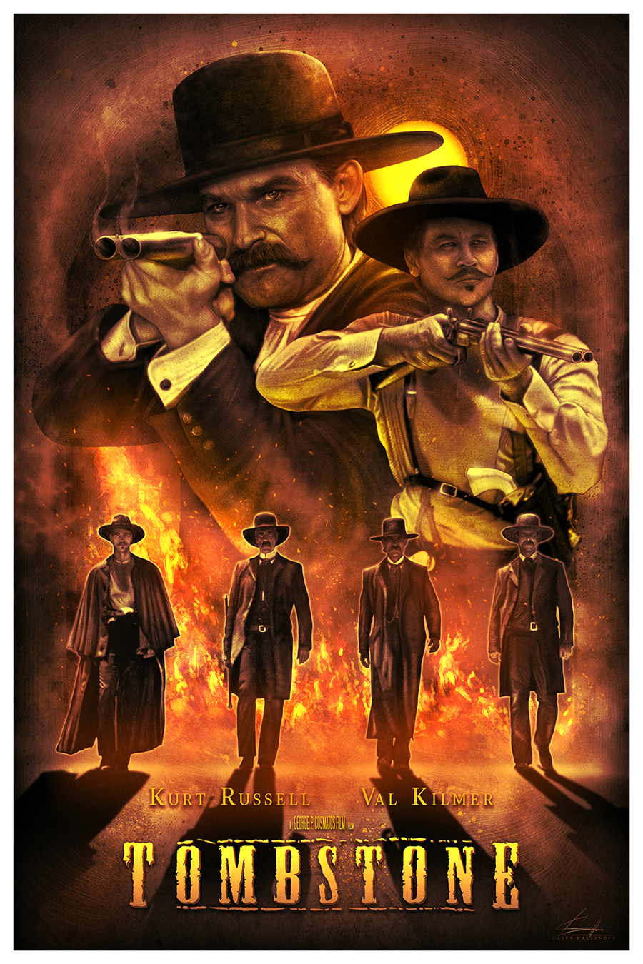"Hell's Comin' With Me!" Warm Variant by Casey Callender - Hero Complex Gallery