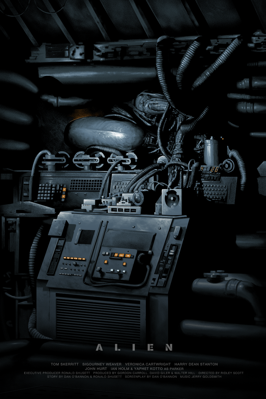 "Laying in Wait" Space Blue Variant by Chris Koehler