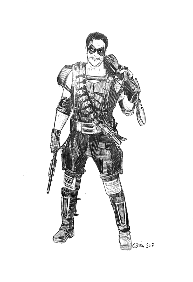 "The Comedian" Original by Chris Skinner - Hero Complex Gallery