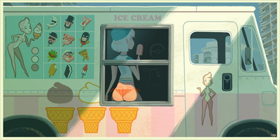 "Ice Cream" by Glen Brogan - Hero Complex Gallery