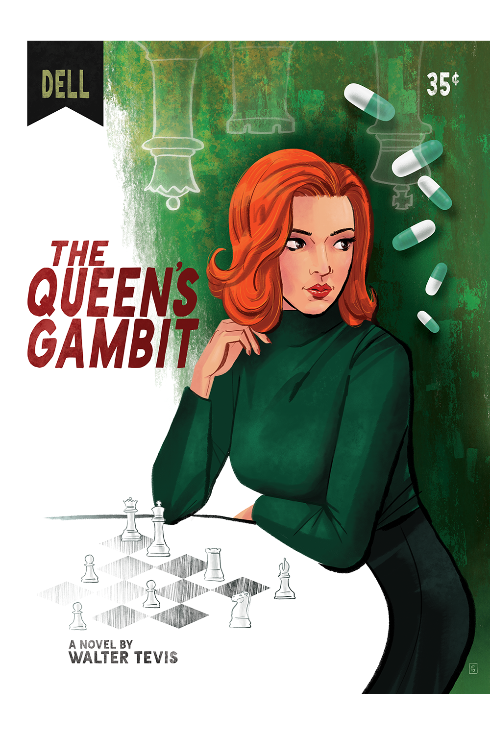 The Queens Gambit Chess Opening Poster Fine Art Print Poster for