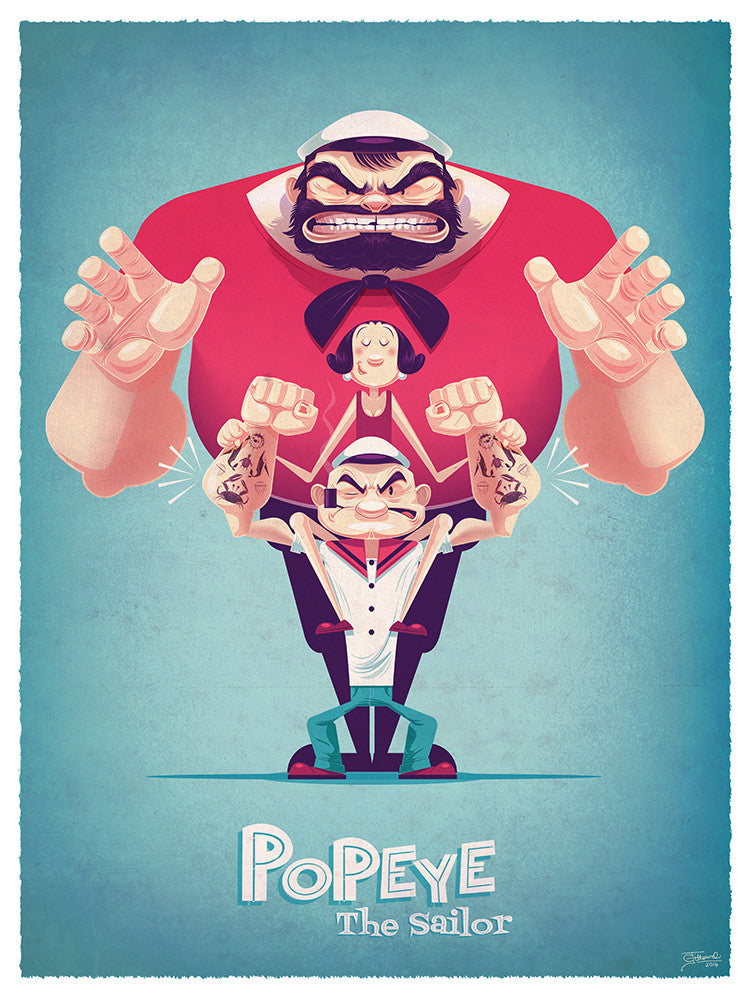 "Muskels Schmuskels" Blue Variant by James Gilleard - Hero Complex Gallery