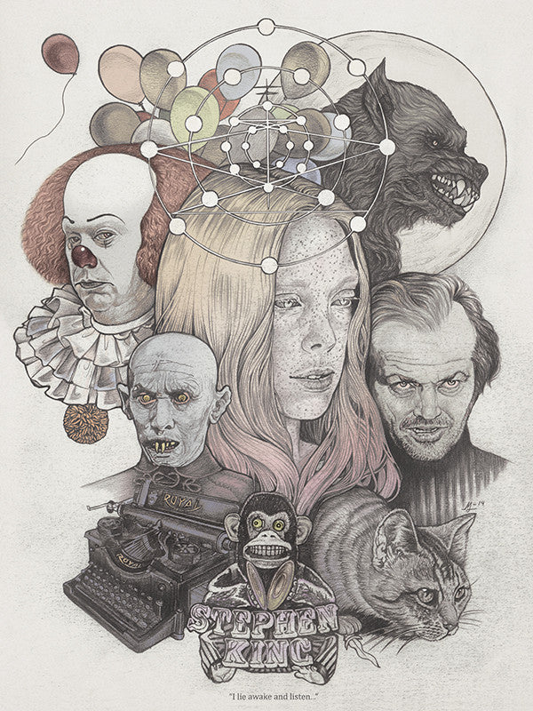 "As I lie awake and listen..." by Martine Johanna - Hero Complex Gallery