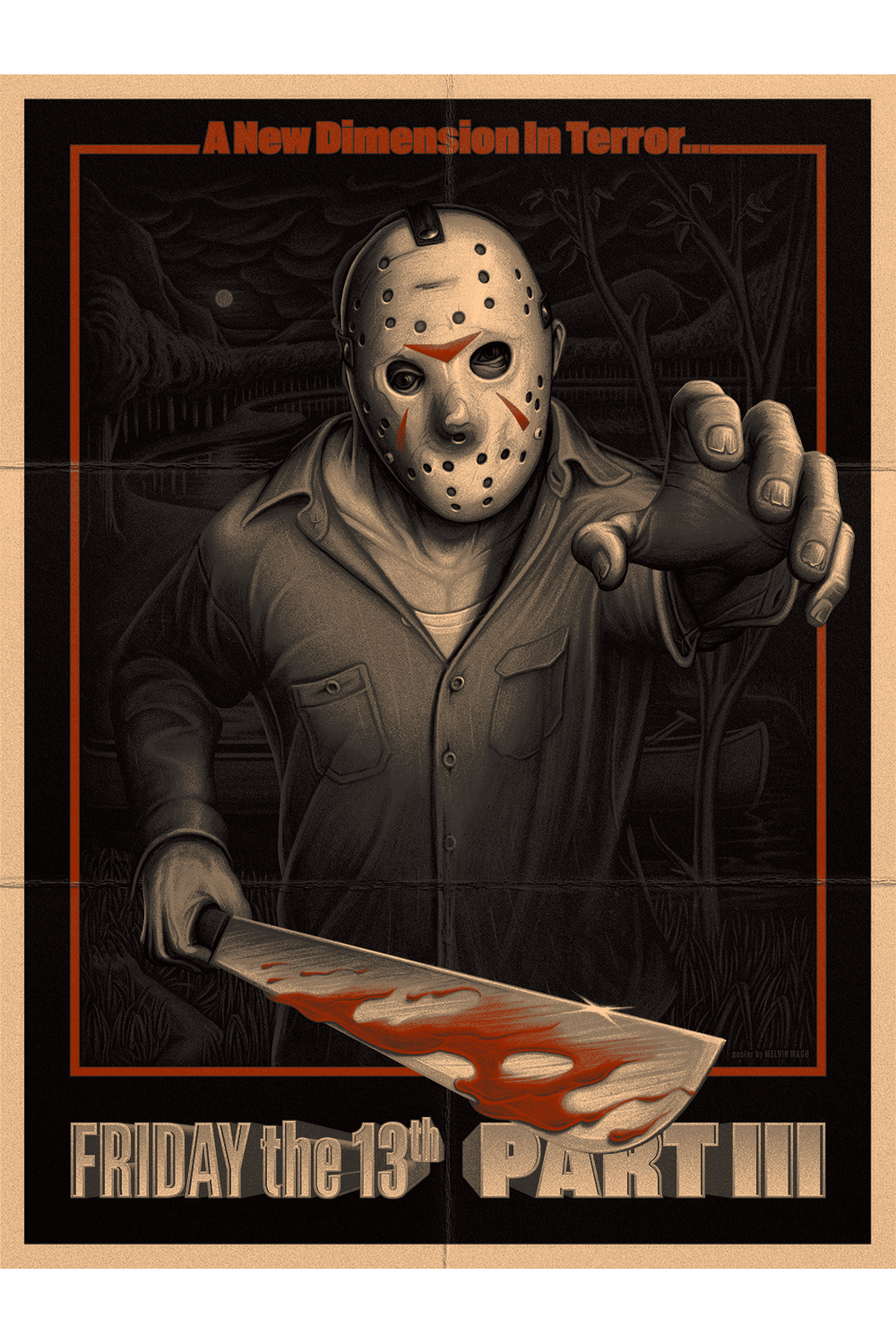 Friday the 13th 24x36 Movie Poster 