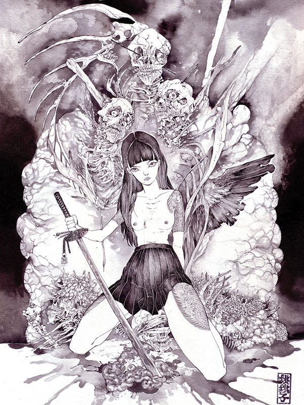 Girl and Corpses