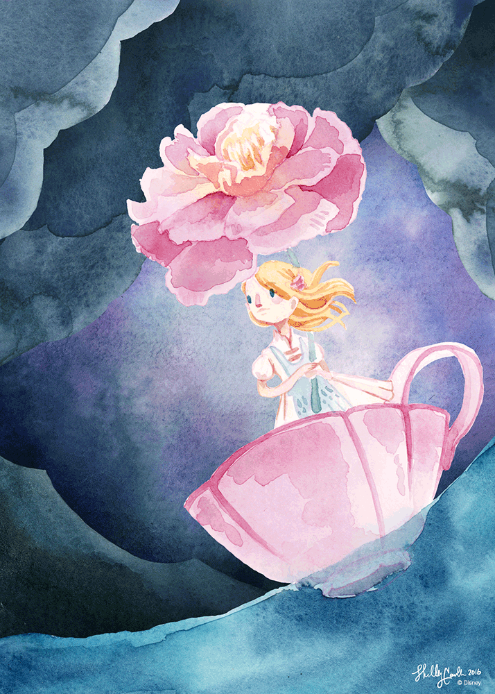 "Alice in the Sea of Tears" Shadow Box Print by Shelley Couvillion - Hero Complex Gallery
- 1