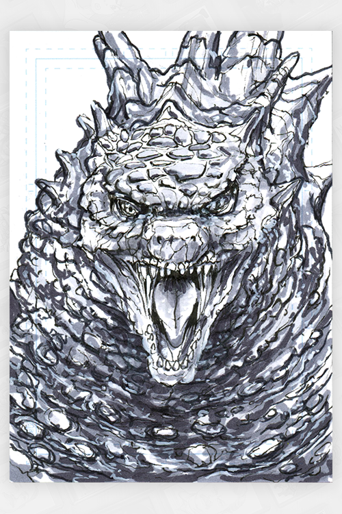 ORIGINAL Godzilla 2021 cheapest drawing