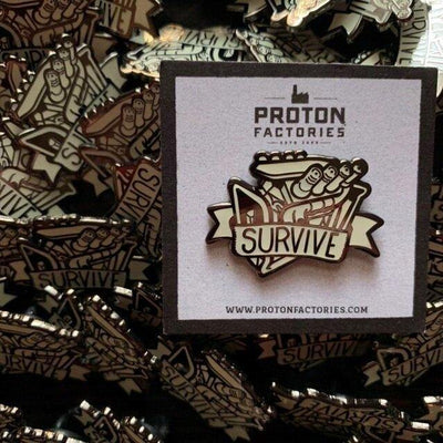 428. "Survive with Friends!" Pin by Proton Factories - Hero Complex Gallery
