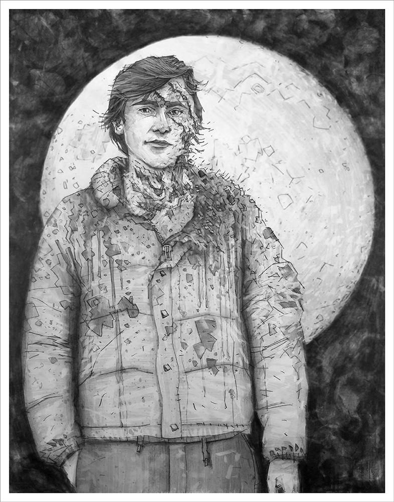 "An American dead guy in London" by tomas overbai - Hero Complex Gallery