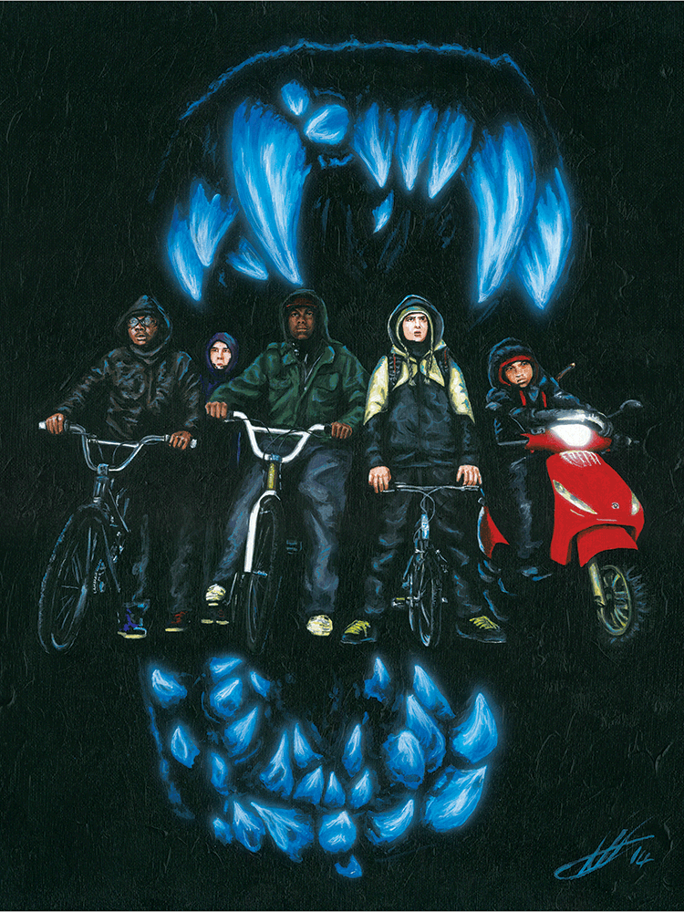"Big alien gorilla wolf motherfuckers" by Tony Hodgkinson - Hero Complex Gallery