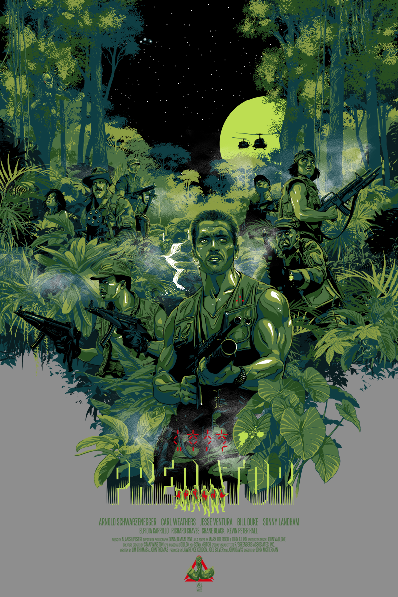 "The Jungle... it came alive." Predator by Vance Kelly - Hero Complex Gallery