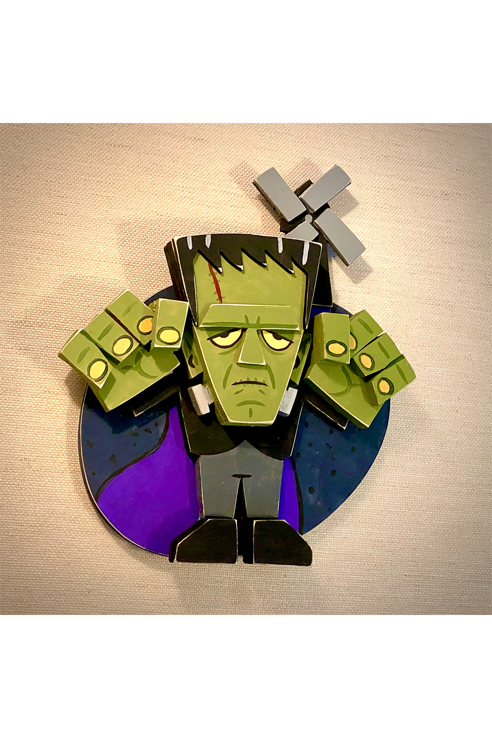 04. "Frankenstein" Wooden Splinterpunk Art by Steve Casino