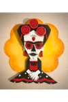 05. "Frida Kahlo Day Of The Dead" Wooden Splinterpunk Art by Steve Casino