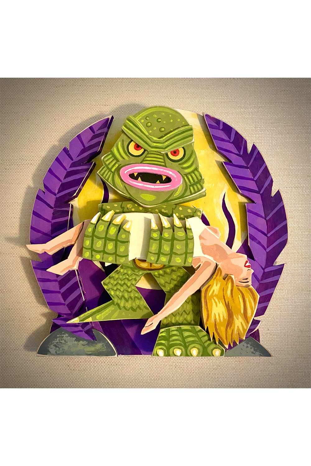 06. "Creature From The Black Lagoon" Wooden Splinterpunk Art by Steve Casino