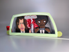 07. "Pulp Fiction Car" Wooden Splinterpunk Art by Steve Casino