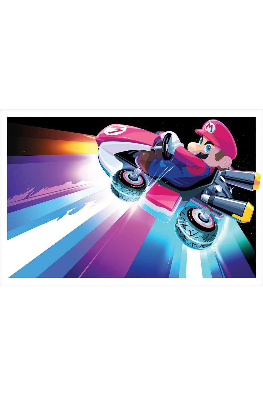 "Mario Kart" Rainbow Road Variant by Craig Drake