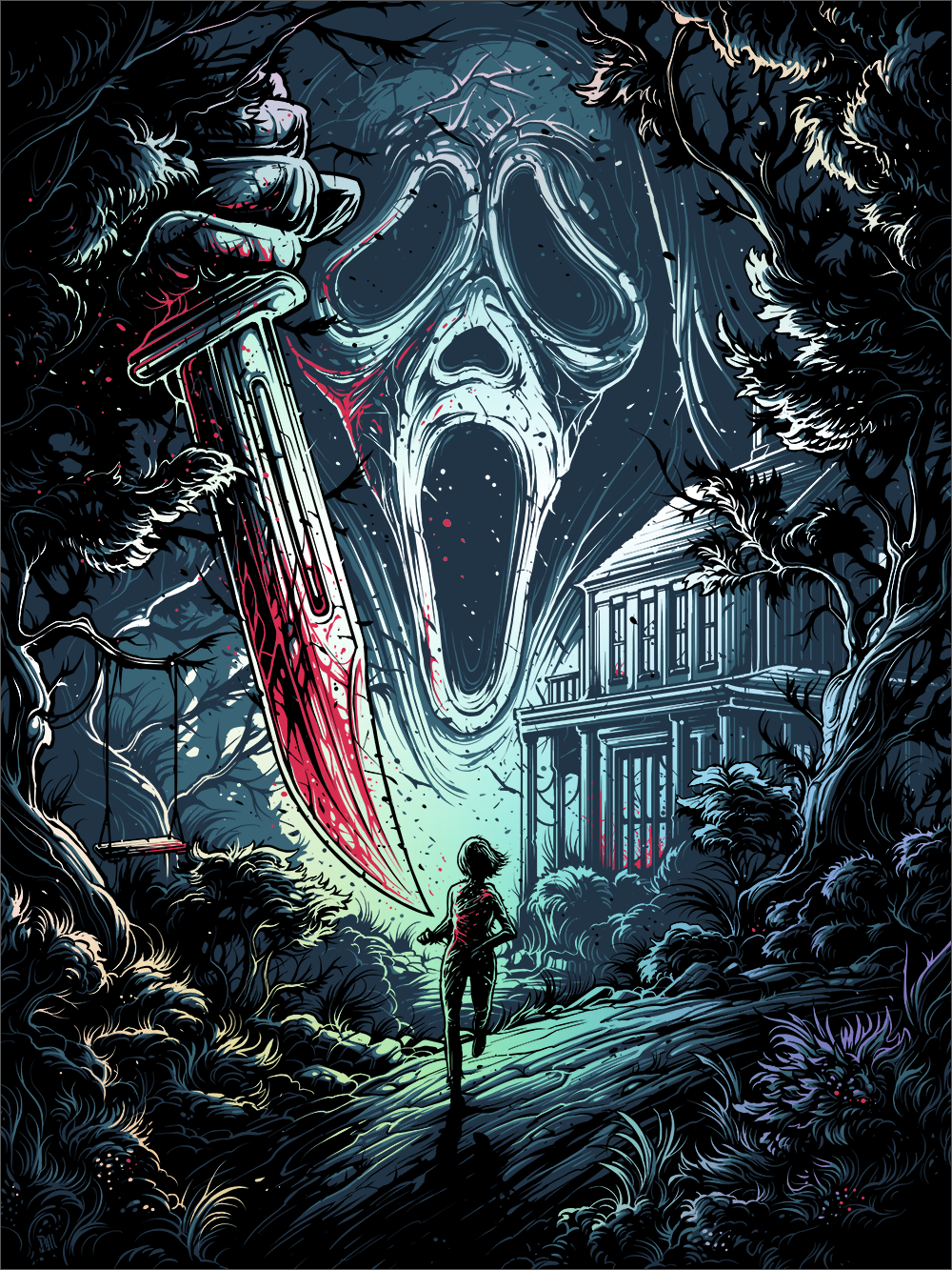 "Do You Like Scary Movies" Foil Variant by Dan Mumford