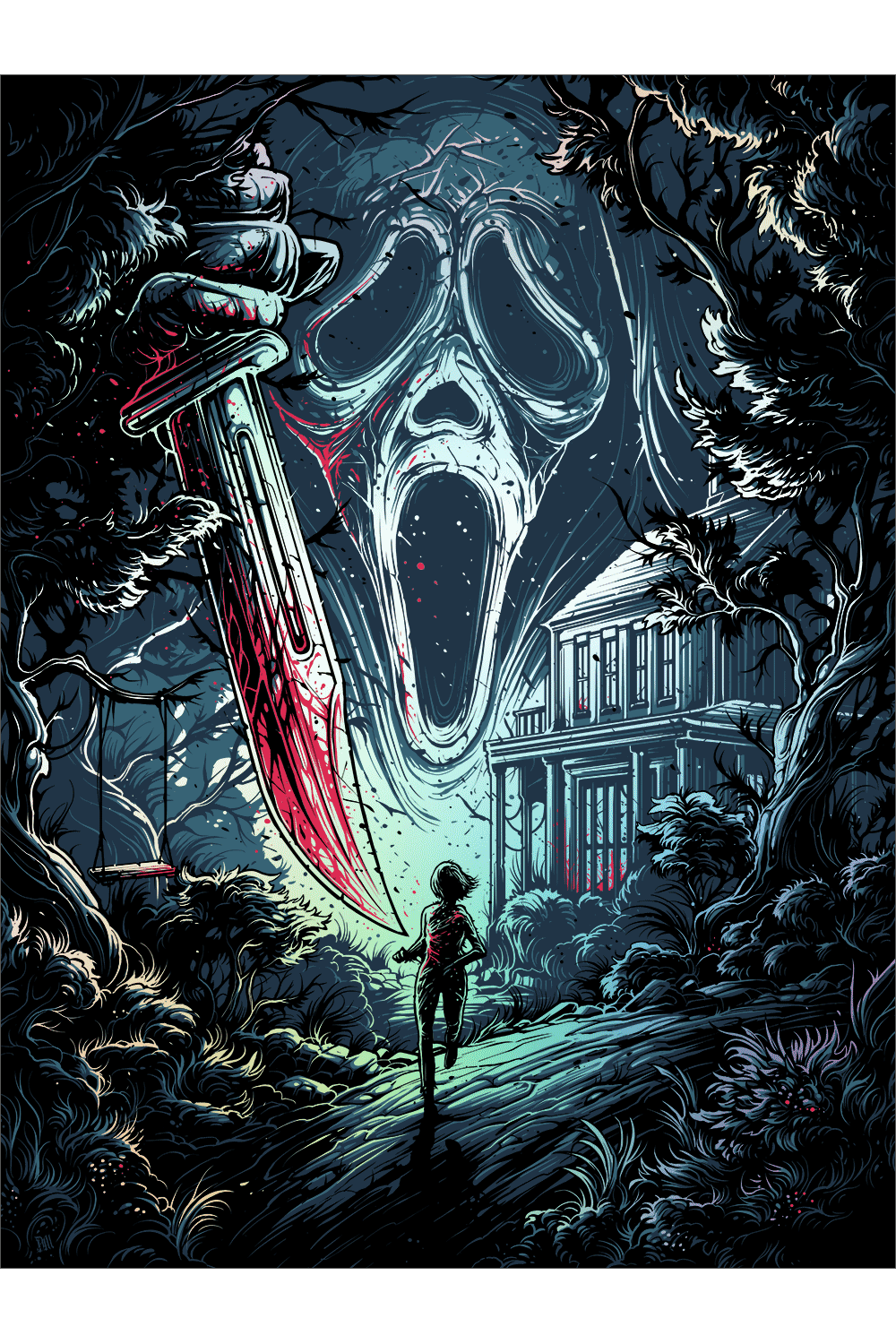 "Do You Like Scary Movies" Foil Variant by Dan Mumford
