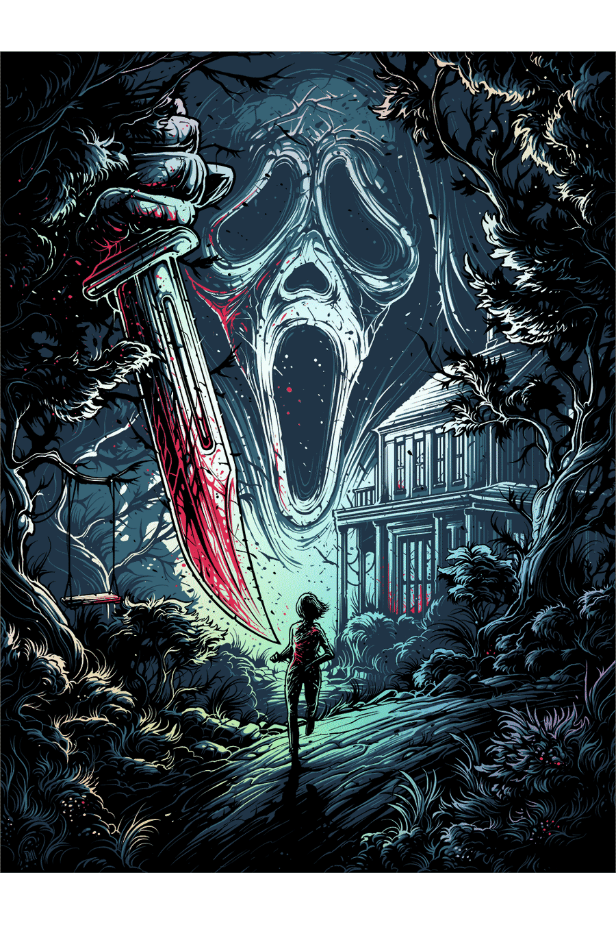 "Do You Like Scary Movies" Foil Variant by Dan Mumford