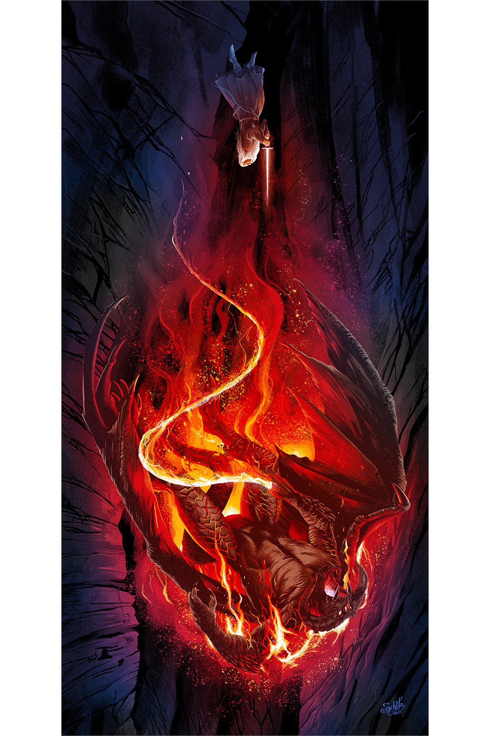 "Below Khazad-dum" RED HOT Variant by Danny Schlitz