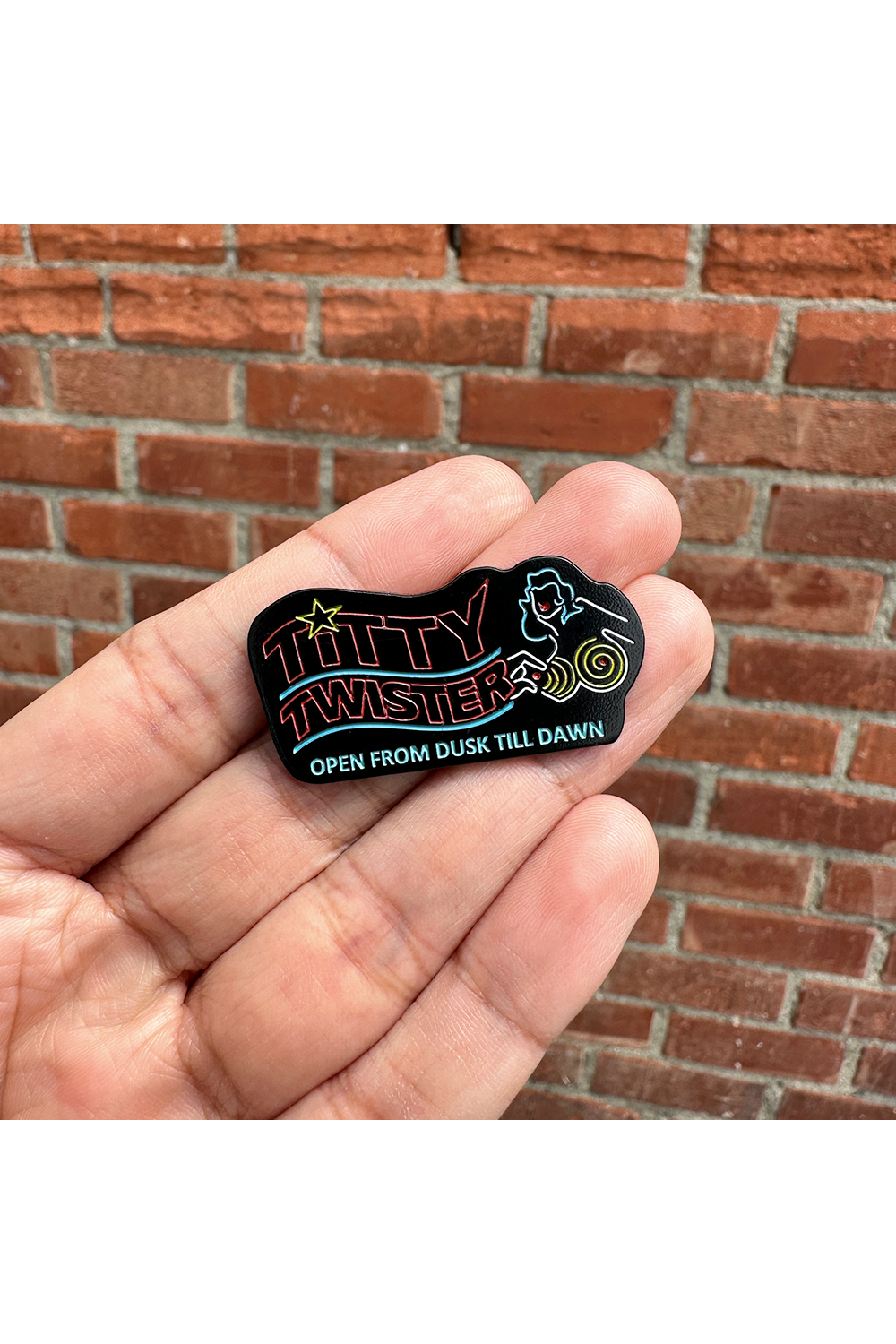 "Titty Twister" Large Variant Pin by Hellraiser Designs