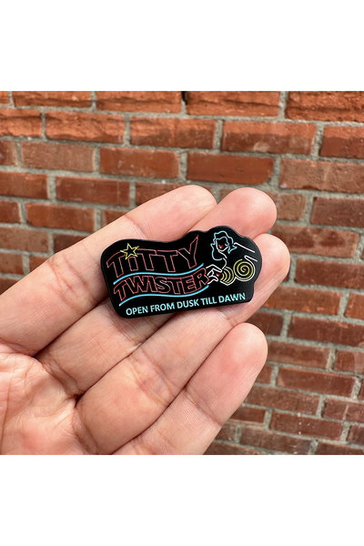 "Titty Twister" Large Variant Pin by Hellraiser Designs