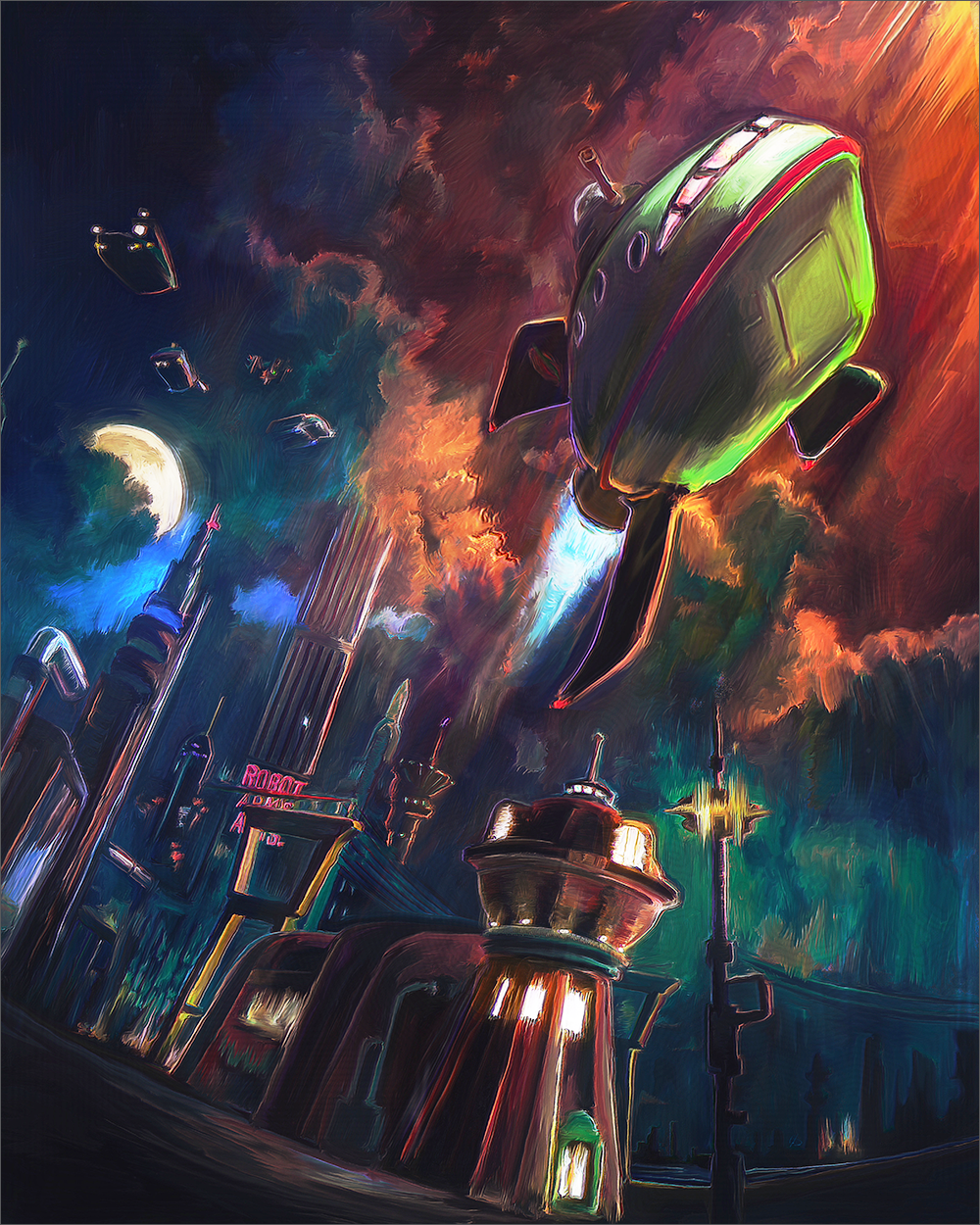 "Planet Express: Our Crew is Replaceable. Your Package Isn't." by John Dunn