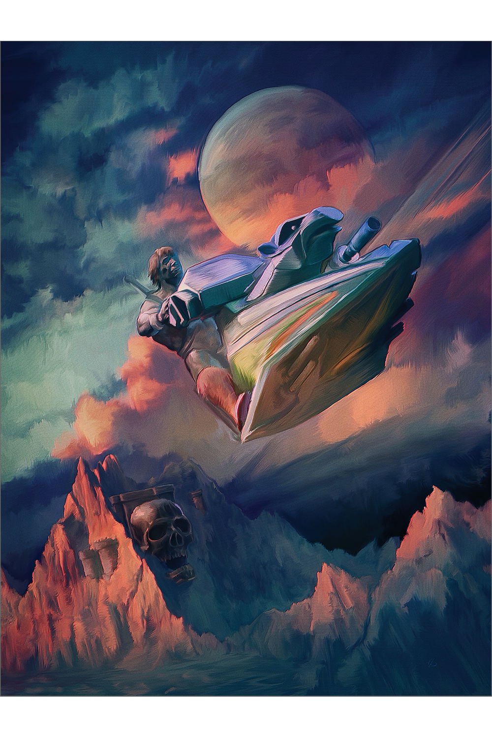 "He-Man on a Sky-Sled" by John Dunn