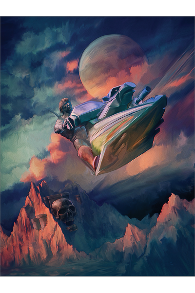 "He-Man on a Sky-Sled" by John Dunn