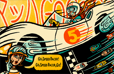 "Go! Speed Racer, Go!" by Luke T Benson